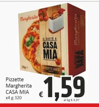 Pizzette margherita casa mia x4 g 320