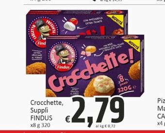 Paghi Poco Crocchette, suppli findus x8 g 320 offerta
