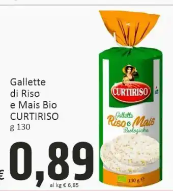 Gallette di riso e mais bio curtiriso g 130