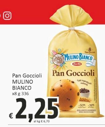 Paghi Poco Pan goccioli mulino bianco x8 g 336 offerta