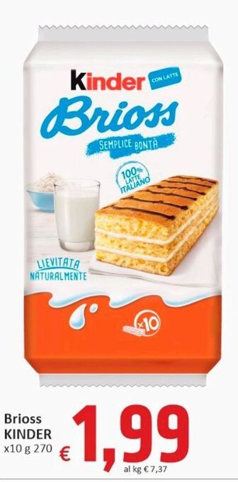Brioss kinder x10 g 270