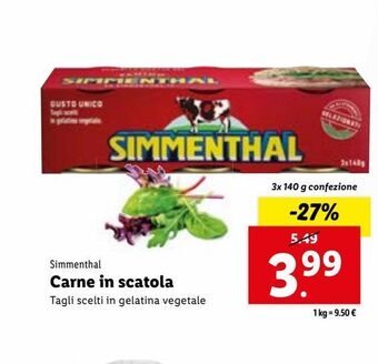 Carne in scatola simmenthal 3x140g