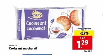 Lidl Croissant zuccherati 400g offerta