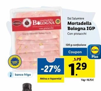 Lidl Mortadella bologna igp 120g offerta