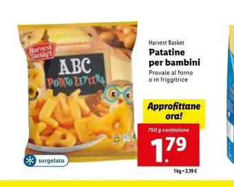 Lidl Patatine per bambini 750g offerta