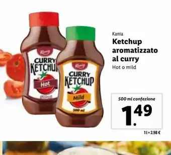 Lidl Ketchup aromatizzato al curry 500ml offerta