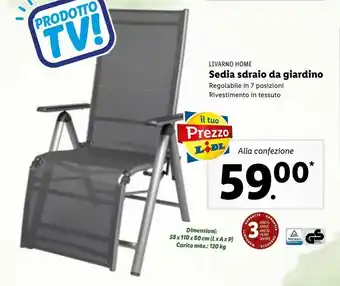 Lidl Sedia da giardino offerta