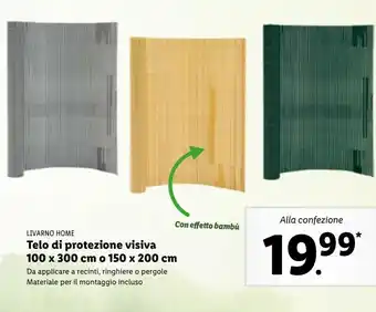Lidl Telo di protezione visiva offerta