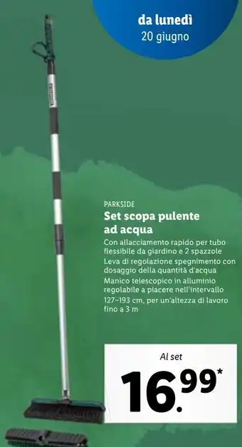 Lidl Set scopa pulente ad acqua offerta