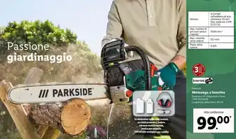 Lidl Motosega a benzina offerta