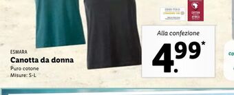 Lidl Canotta da donna offerta