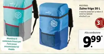 Lidl Zaino frigo 20l offerta