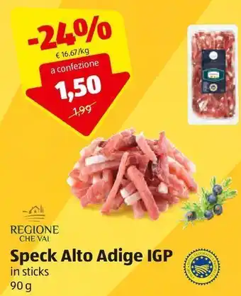 ALDI Speck alto adige igp offerta