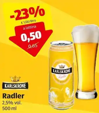 ALDI Radler 2,5% vol karlskrone offerta