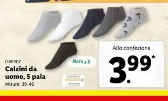 Lidl Calzini da uomo 5 paia offerta