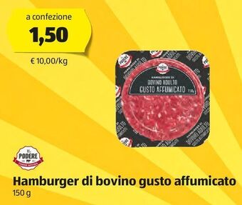 ALDI Hamburger di bovino gusto affumicato offerta