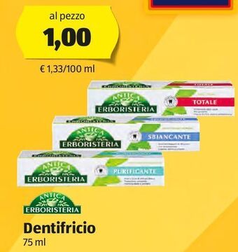 ALDI Dentifricio offerta