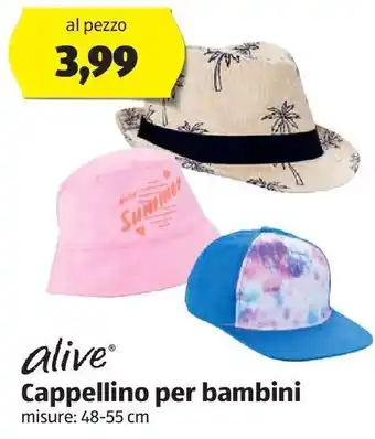 Cappellino per bambini