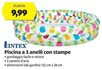 ALDI Piscina a 3 anelli con stampe intex offerta