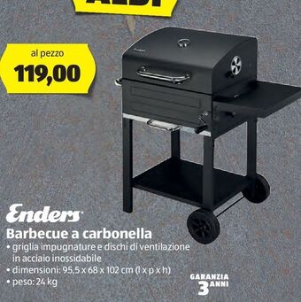 Enders barbecue a carbonella