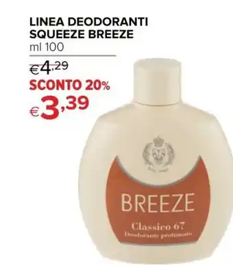 Iperal Linea Deodorante squeeze breeze 100 ml offerta