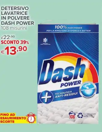 Iperal Dash Power Detersivo lavatrice in polvere 108 misurini offerta