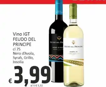 Paghi Poco Feudo Del Principe Vino IGT cl 75 Nero d'Avola, Syrah, Grillo, Insolia offerta