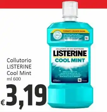 Paghi Poco Listerine Collutorio Cool Mint ml 600 offerta
