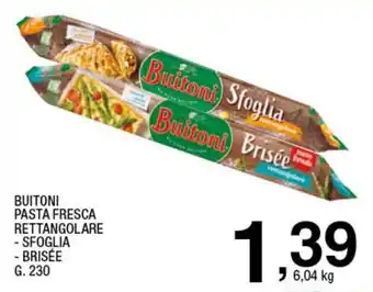 Buitoni Pasta Fresca Rettangolare Sfoglia/Brisée g. 230