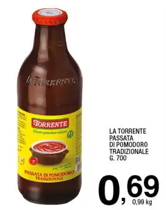 La Torrente Passata di Pomodoro Tradizionale g. 700