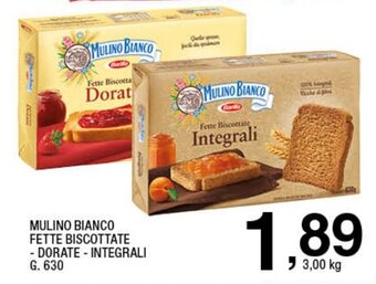 Il Punto Sigma Mulino Bianco Fette Biscottate Dorate/Integrali g. 630 offerta
