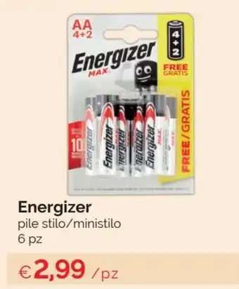 Prodet Energizer pile stilo/ministilo 6 pz offerta