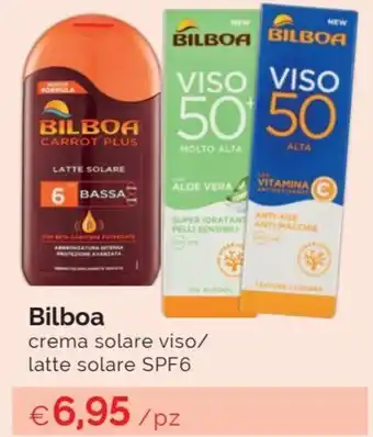Bilboa crema solare viso/latte solare SPF6