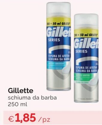 Prodet Gillette schiuma da barba 250 ml offerta