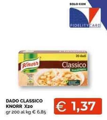 Mercatò Local Knorr Dado Classico x20 gr 200 offerta
