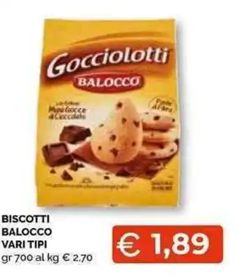 Mercatò Local Balocco Biscotti vari tipi gr 700 offerta