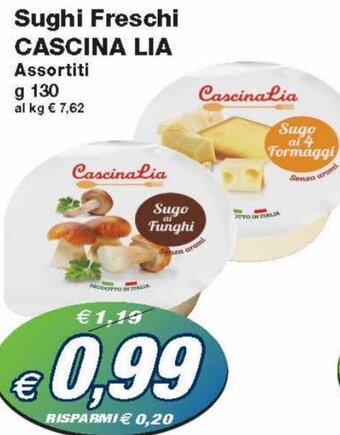 Cascina Lia Sughi Freschi Assortiti g 130