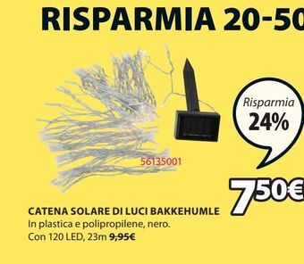 JYSK Catena solare di luci offerta