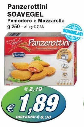 Prix Quality Soavegel Panzerottini Pomodoro e Mozzarella g 250 offerta