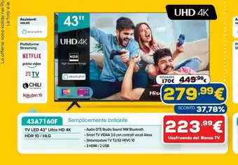 Tv led 43'' hisense