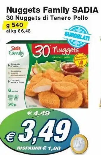 Prix Quality Sadia Nuggets Family 30 Nuggets di Tenero Pollo g 540 offerta
