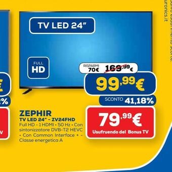 Tv led 24'' zephir