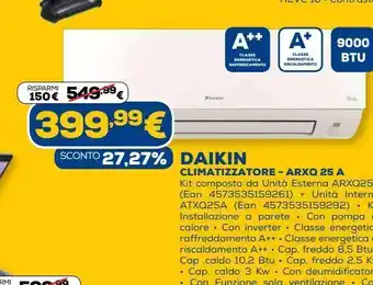 Euronics Climatizzatorei daikin offerta