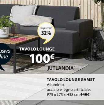 JYSK Tavolo lounge offerta