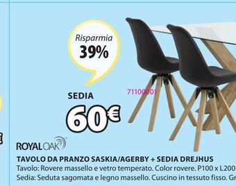 JYSK Sedia offerta