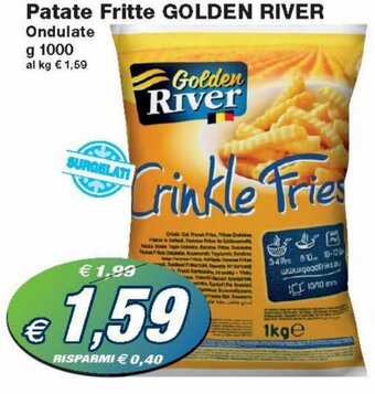 Prix Quality Golden River Patate Fritte Ondulate g 1000 offerta