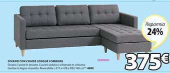 JYSK Divano con chaise longue offerta