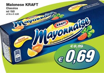 Prix Quality Kraft Maionese Classica ml 150 offerta