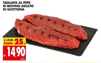 Tigros Tagliata al Pepe di Bovino Adulto di Scottona offerta