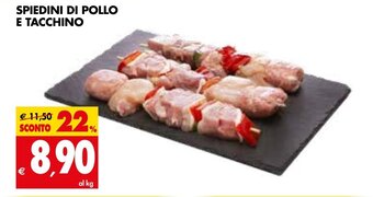 Tigros Spiedini di Pollo e Tacchino offerta